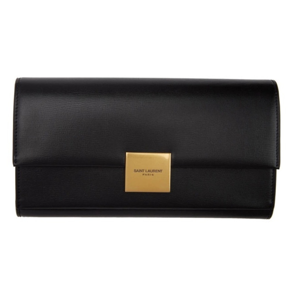 🚫SOLD🚫 SAINT LAURENT Calfskin Bellechasse Flap Clutch Wallet
